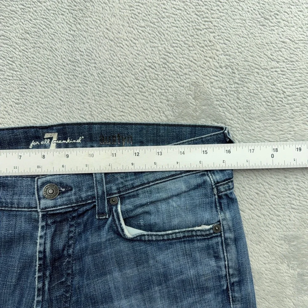 7 For All Mankind Jeans Mens 30 Blue Austyn Relaxed Straight Leg Denim